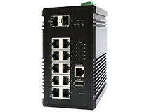 Industrial 10-Port GbE (with 8-Port PoE+) and 2-Port 1G SFP Managed Switch