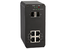 Industrial 4-Port 10/100/1000M PoE+ and 2-Port 1G SFP Unmanaged Switch