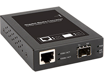 10/100/1000Base-T(X) to 1000Base-SX/LX SFP Media Converter