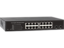 16-Port 10/100/1000M RJ45 and 2-Port 1G SFP L2+ Managed Switch