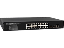 16-Port 10/100/1000M RJ45 and 2-Port 1G SFP L2+ Managed Switch