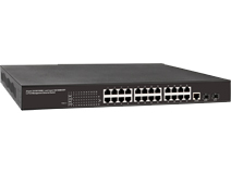 24-Port 10/100/1000M RJ45 and 2-Port 1G SFP L2+ Managed Switch