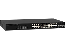 24-Port 10/100/1000M RJ45 and 4-Port 10G SFP+ L2+ Managed Switch