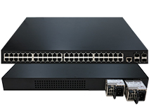 48-Port 10/100/1000M RJ45 and 4-Port 10G SFP+ L2+ Managed Switch