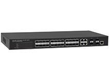 24-Port Gigabit SFP, 4-Port 10/100/1000M RJ45 and 4-Port 10G SFP+ L2+ Managed Switch