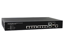 8-Port 10/100/1000M PoE+ and 2-Port Gigabit SFP/RJ45 Combo L2+ Managed Switch