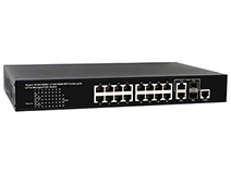 16-Port 10/100/1000M PoE+ and 2-Port Gigabit SFP/RJ45 Combo L2+ Managed Switch