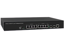 8-Port 10/100/1000M 802.3bt PoE++, 2-Port 10G SFP+ L2+ Managed Switch